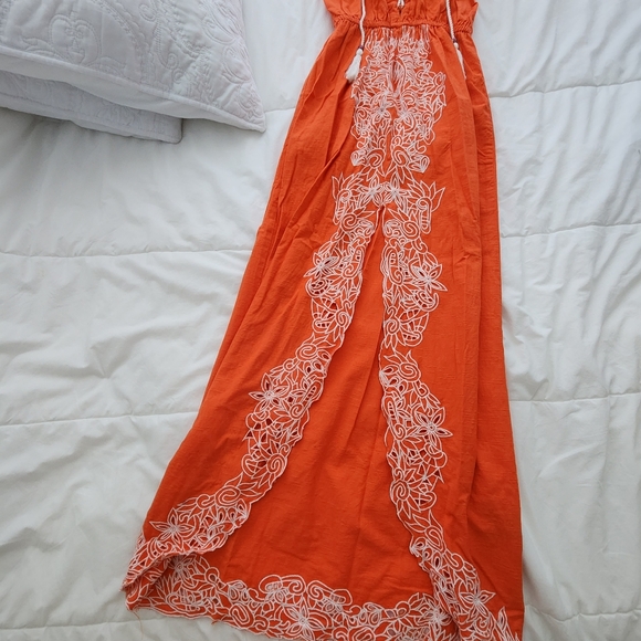 ORANGE MAXI DRESS - Picture 8 of 16